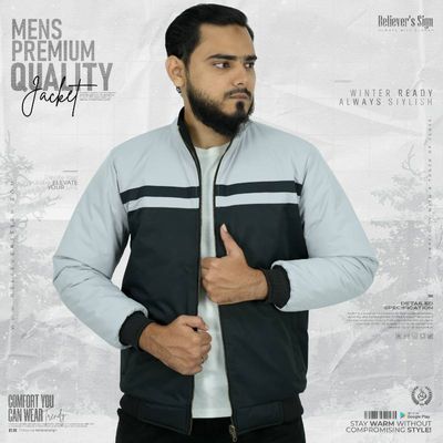Black & Light Ash Double Part Jacket (LAB002)_img_0