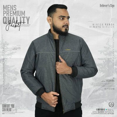 Melange Double Part Jacket - Believer_img_0