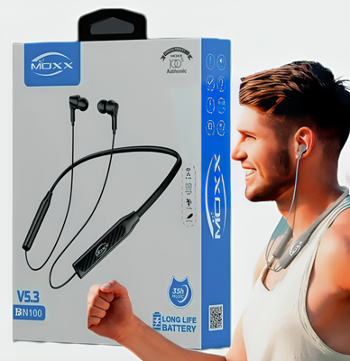 MOXX Wireless Bluetooth Neckband: Premium Sound Quality & Long Battery Life