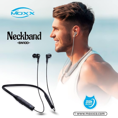 MOXX Wireless Bluetooth Neckband: Premium Sound Quality & Long Battery Life_img_1
