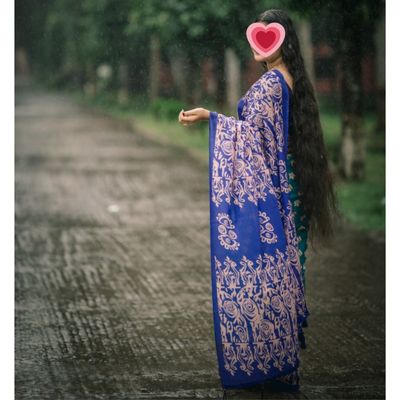হাফ সিল্ক বুটিক শাড়ি (বাংলাদেশ এক্সপোর্ট)_img_2