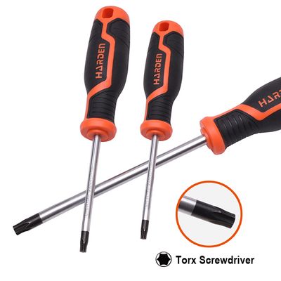 HARDEN Trox Screwdriver ( T8 | T10 | T15 | T20 | T25 | T27 | T30 | T40 ) with Soft Handle and Strong Magnet, CRV; 550292 | 550293 | 550294 | 550295 | 550296 | 550297 | 550298 | 550299_img_1