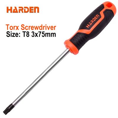 HARDEN Trox Screwdriver ( T8 | T10 | T15 | T20 | T25 | T27 | T30 | T40 ) with Soft Handle and Strong Magnet, CRV; 550292 | 550293 | 550294 | 550295 | 550296 | 550297 | 550298 | 550299_img_9