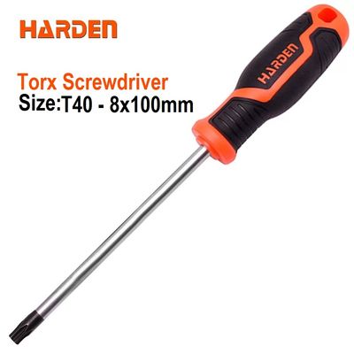 HARDEN Trox Screwdriver ( T8 | T10 | T15 | T20 | T25 | T27 | T30 | T40 ) with Soft Handle and Strong Magnet, CRV; 550292 | 550293 | 550294 | 550295 | 550296 | 550297 | 550298 | 550299_img_16