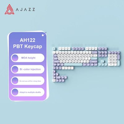 Ajazz Ah122 MOA Profile Double Shot PBT Keycaps Set_img_1