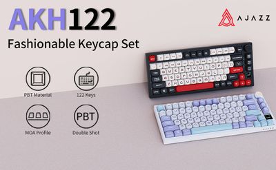 Ajazz Ah122 MOA Profile Double Shot PBT Keycaps Set_img_2