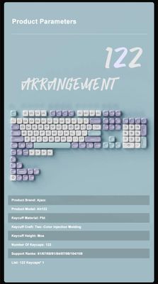 Ajazz Ah122 MOA Profile Double Shot PBT Keycaps Set_img_5