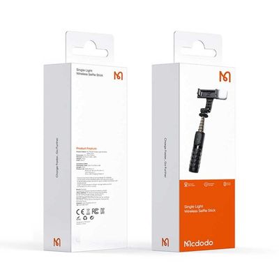 Mcdodo SS-1781 Wireless Selfie Stick Tripod with Single Light-Black_img_1