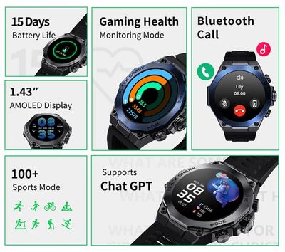 Black Shark S1 Pro Smart Watch – Blue Color_img_1