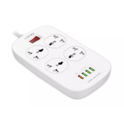 LDNIO SC4407 Power Socket 4 USB Charger With Power Extension Cord_img_0