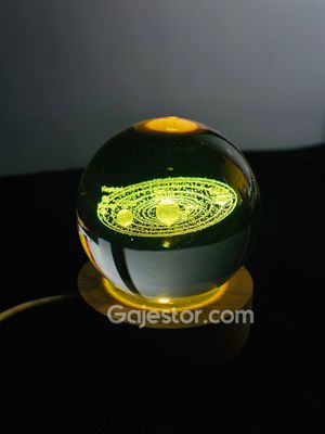 7 colour 3D crystal ball lamp (solar system variant)