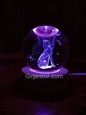 7 colour 3D crystal ball lamp ( cat variant )_img_1