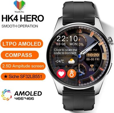 HK4Hero Amoled Smartwatch (ChatGPT Supported) – Black Color_img_1