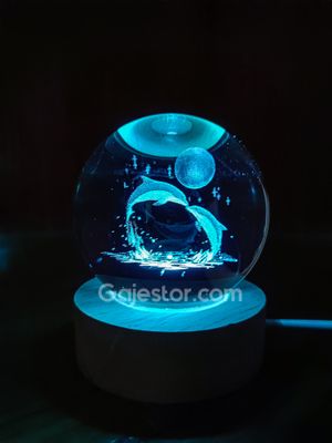 7 colour 3D crystal ball lamp ( dolphin variant )_img_2