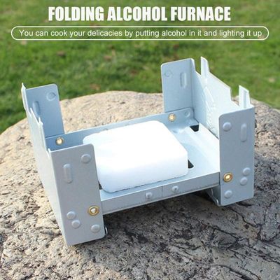 Foldable Card Type Solid Fuel Stov with 1 Pack Free Hexamine Fuel_img_0