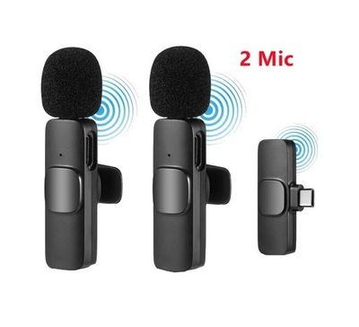 K9 Double Wireless Dual Microphone for Smartphone Type C_img_0