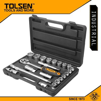 TOLSEN 22Pcs Socket Rachet Wrench Set (1/2" Drive) Industrial Series Model: 15139_img_0