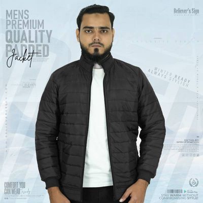 Black Puffer Jacket + 10 pcs Attar_img_1