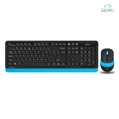 A4TECH FG1010 Wireless Keyboard Mouse Combo with Bangla – Blue Color_img_0