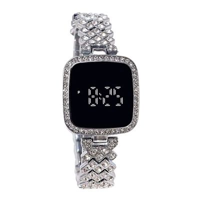 Elegant Luxury Full Diamond Touch Screen Ladies Watch_img_4