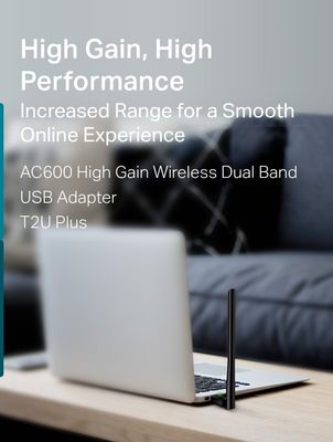 TP-Link Archer T2U Plus – High-Gain Wi-Fi Adapter for Ultra-Fast Internet_img_1