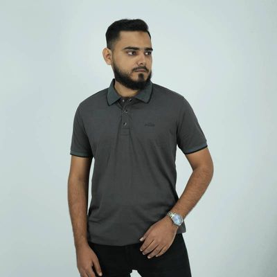 Soft Cotton Polo Shirt - Deep Ash (Musafir)_img_0