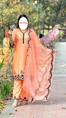 এমব্রয়ডারি কটন থ্রিপিস (৩ টি কালার একসাথে)_img_7