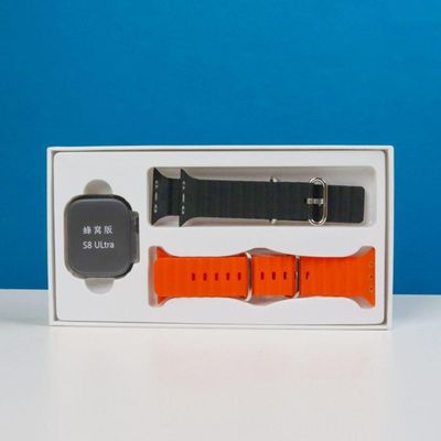 S8 Ultra SIM Supported Android Smart Watch 4GB/64GB – (Body Color-Black with double Straps)_img_1