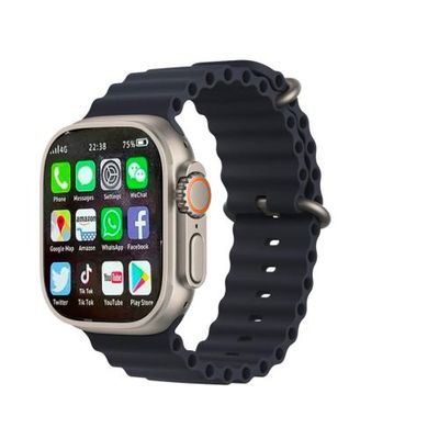 S8 Ultra SIM Supported Android Smart Watch 4GB/64GB – (Body Color-Golden with double Straps)_img_0
