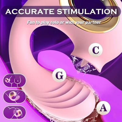Tongue Licking Vibrator for Women Nipples Clit Sucker Clitoris Vacuum Stimulator G Spot Dildo Massager Adults Sex Toys_img_5