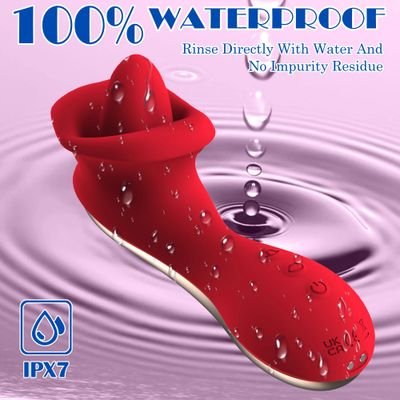 Handle Mouth Shaped Vibrator 10 Tongue Licking Kissing Clit Nipple G-Spot Vibrators Clitoral Stimulator Adult Sex Toys for Women_img_3