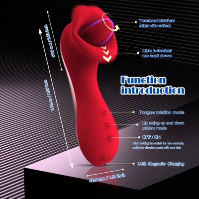 Handle Mouth Shaped Vibrator 10 Tongue Licking Kissing Clit Nipple G-Spot Vibrators Clitoral Stimulator Adult Sex Toys for Women_img_5