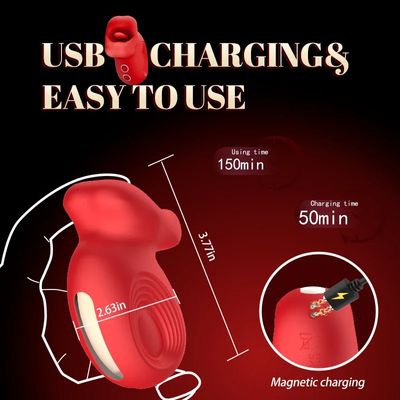 Tongue Licking Biting Vibrator Oral Clitoris Nipple Anal Stimulator Vagina Vibrators Female Masturbator Adult Sex Toy for Women_img_2