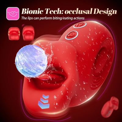 Tongue Licking Biting Vibrator Oral Clitoris Nipple Anal Stimulator Vagina Vibrators Female Masturbator Adult Sex Toy for Women_img_5