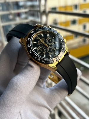 Rolex Daytona Black Dial Gold Frame AA_img_0