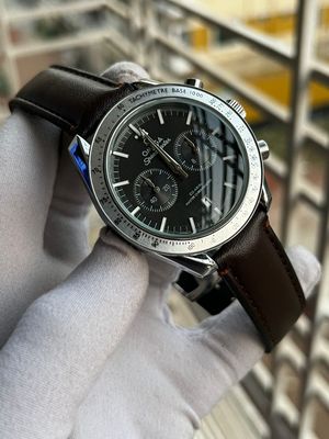 Omega 57 Black Dial Brown Belt AA_img_0