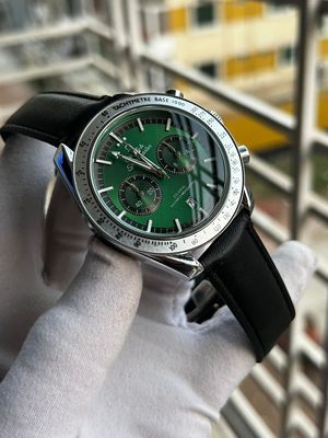 Omega 57 Green Dial Black Belt AA_img_0