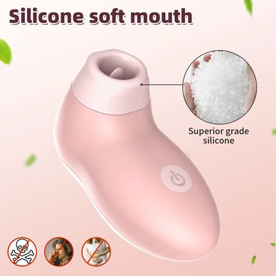 Sucking Vibrators 2 IN 1 G Spot Nipple Sucker Tongue Licking Dual Stimulation Massager Mastrubation Sex Toys for Women_img_2