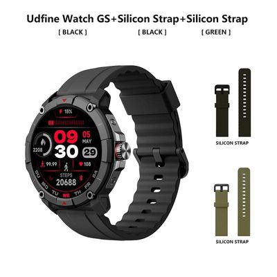 Udfine Watch GS 1.38″ HD Display Bluetooth Calling Alexa with GPS Smartwatch Double straps – Black Color_img_0