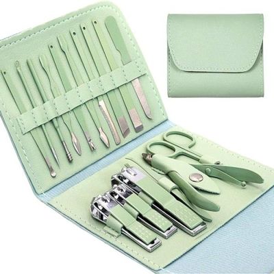 16 pcs Stainless Steel Nail Cutter Clipper Tool Box Set For Personal Care Manicure Set._img_0