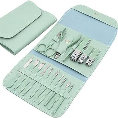 16 pcs Stainless Steel Nail Cutter Clipper Tool Box Set For Personal Care Manicure Set._img_1