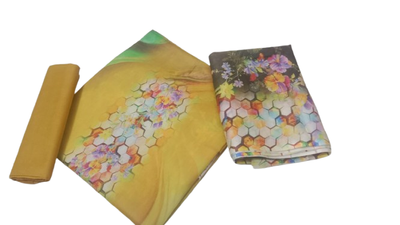 Unstitch Digital ari cotton three pcs for women_img_1
