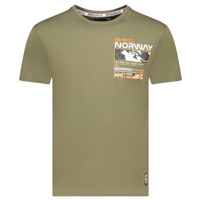 T-Shirt Men Short Sleeve with Khaki Flag_img_0