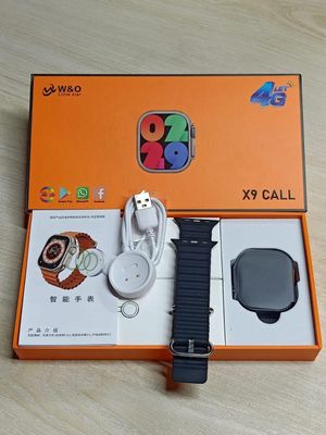 W&O Little Star X9 CALL 4G Android Smartwatch with Super AMOLED Display – 1GB/16GB – Black Color_img_1