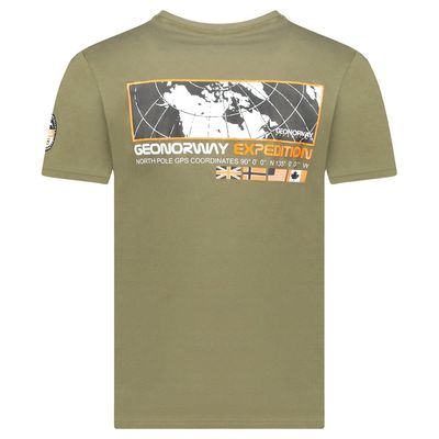 T-Shirt Men Short Sleeve with Khaki Flag_img_1