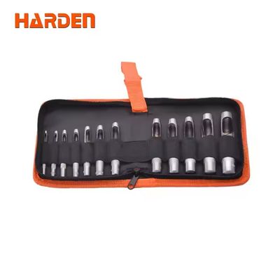 HARDEN 12pcs Hollow Punch Set (3 -16 mm), Leather Puncher; 610848_img_0