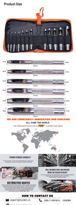 HARDEN 12pcs Hollow Punch Set (3 -16 mm), Leather Puncher; 610848_img_6