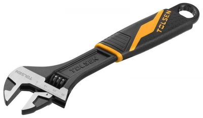 Tolsen 10" Adjustable Wrench Selai Wrench Industrial Gripro Series Model 15310_img_4