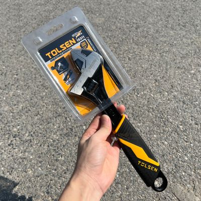 Tolsen Adjustable Wrench (300mm, 12”) Industrial GRIPro Series Model 15311_img_1