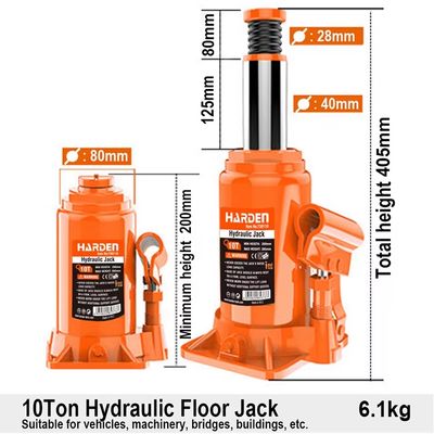 HARDEN Hydraulic Bottle Jack( 2 Ton |  3 Ton | 5 Ton | 10 Ton | 50 Ton ), Heavy Duty Car & Truck Lifting Jack; 730102_img_8